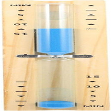 Clessidra Sauna 15 Minuti Con Sabbia Blu – Orologio in Legno Resistente Al Calor