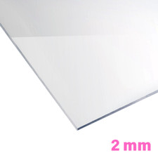 Lastra di Policarbonato Compatto Trasparente 2 mm UV Resistente Taglio Su Misura