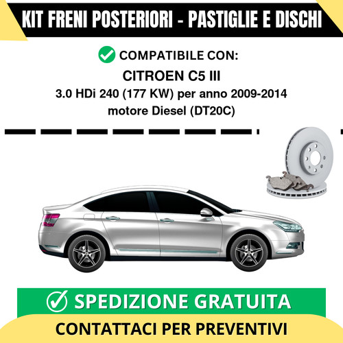 Kit freni posteriori - kit,