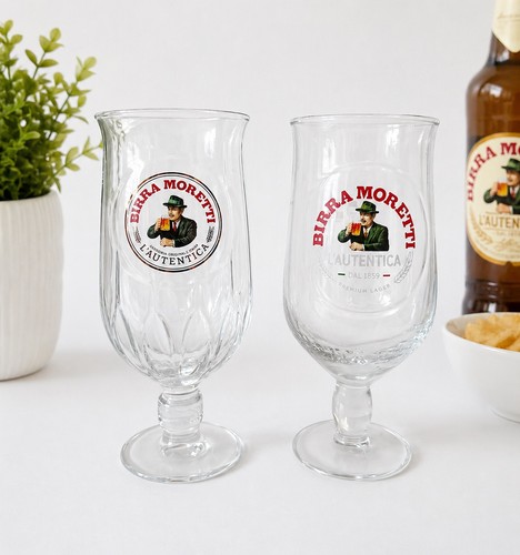 Birra moretti pint glasses - birra,