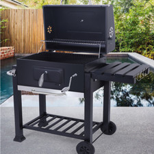 BARBECUE A CARBONELLA CARBONE BBQ GRILL DA GIARDINO CON RIPIANO REGOLABILE