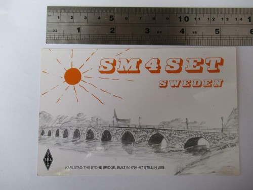 Vintage radio qsl card 4 - radio,