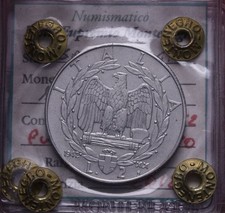 NL*VEIII Italia 2 LIRE IMPERO 1942 XX MOLTO RARA SPL Perizia Montenegro Eupremio