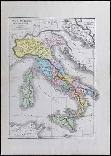 1867 carta geografica antica - 1867,