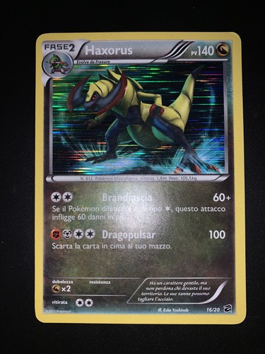 Carta pokemon haxorus 20 - carta, 16/20