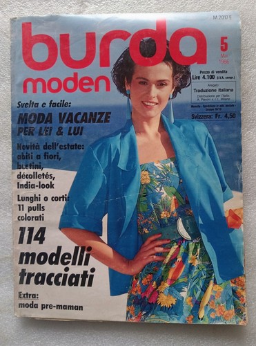 Burda 1986 con - con, cartamodelli