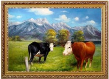 Quadro olio mucche - , pinzgauer
