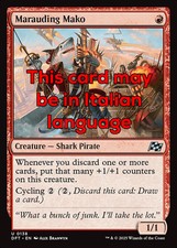 MTG MARAUDING MAKO EXC - MAKO SACCHEGGIATORE 138 - DFT - MAGIC