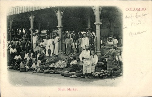 Cartolina colombo ceylon sri - ceylon,