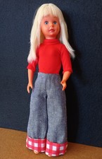 Bambola Jenni biondo platino Italocremona IC 1964  occhi azzurri abiti originali