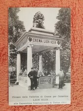 5314 ESPOSIZIONE DI TORINO 1911 CHIOSCO CREMA SCARPE LION NOIR 