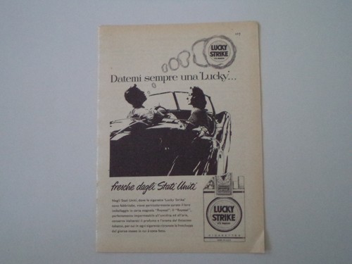 Advertising pubblicità 1956 - advertising,