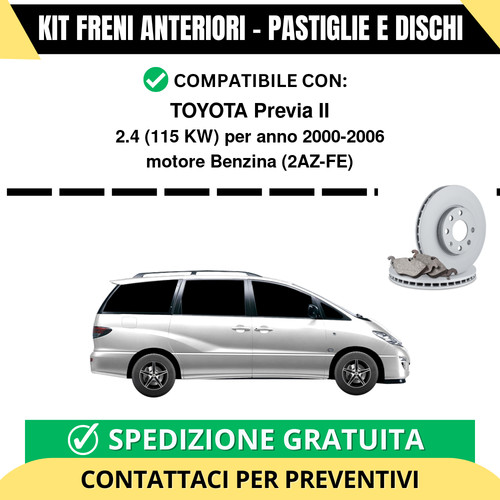 Kit freni anteriori pastiglie - kit,