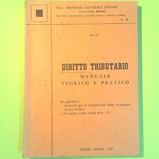DIRITTO TRIBUTARIO MANUALE