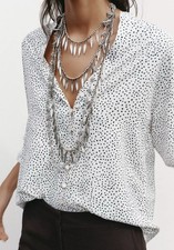 CAMICIA ZARA A POIS MANICA