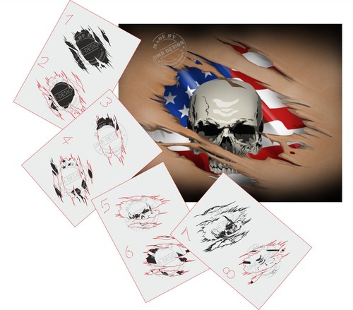 233 usa skull ripp - as-233,