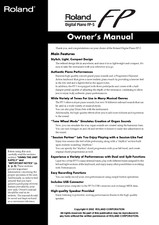 Roland FP-5 Manuale d'uso