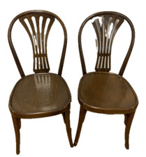 2 sedie inizi del XX secolo legno curvato a vapore