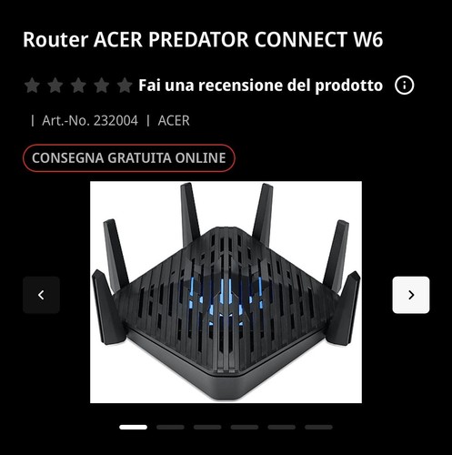 Router acer predator - acer,