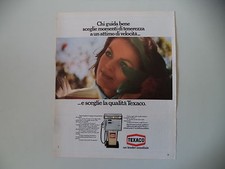 advertising Pubblicità 1973 TEXACO BENZINA