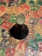 Antico timbro lettera metallo