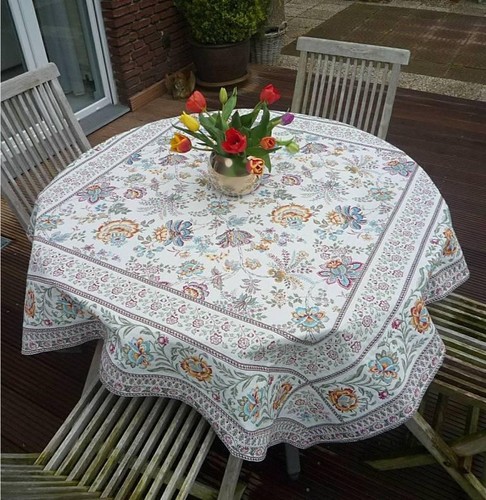 Tovaglia jacquard crema - tovaglia,
