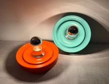 COPPIA LAMPADE DA MURO A DISCO