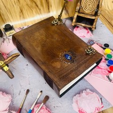 600 pagine Fat Book Of Shadows diario in pelle Morrigan grimorio quaderno regalo