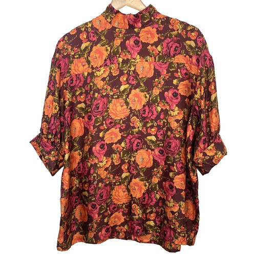 Blusa seta zara - zara, viola