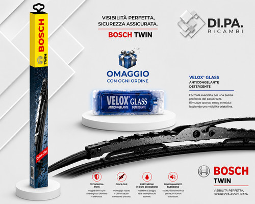 Spazzole tergi twin bosch - spazzole,
