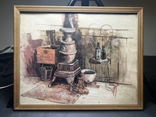 Stufa a pancia rustica vintage