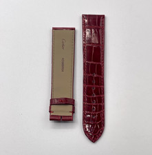 Cartier Tank GM cinturino alligatore rosso red leather KD98BR04 21/19mm