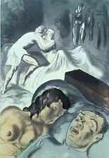 BERTHOMME SAINT ANDRÉ: Ragazza Riservata, Lotto Di 2 Acqueforti, 1931