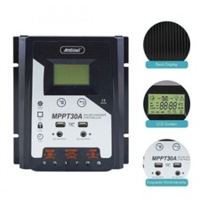 Regolatore di carica MPPT 50A per pannello solare 12V 24V display LCD USB 30A