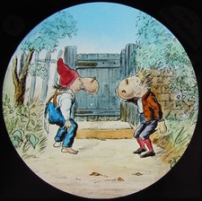 Glass Magic Lantern Slide THE