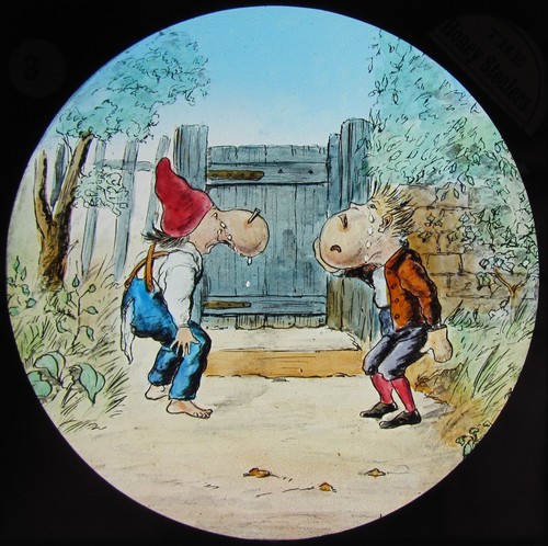 Glass magic lantern slide the - glass,