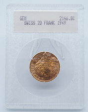 1949 B Oro Svizzero 20 Franchi
