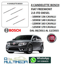 4 CANDELETTE BOSCH FIAT