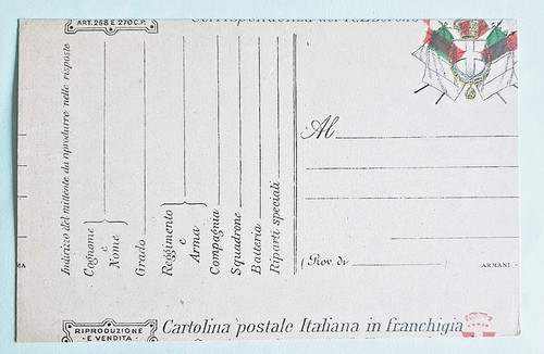Cartolina postale militare - cartolina, in