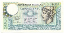 500 LIRE BIGLIETTO DI STATO
