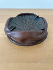 Posacenere In Cuoio & Rame