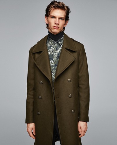 Cappotto zara uomo kaki - cappotto,