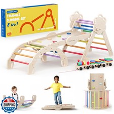 COSYLAND Pikler Triangle Set 8