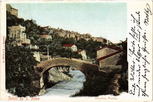Cpa san remo vecchio ponte - san,