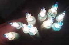 Serie 10 Pisellini blu Luci