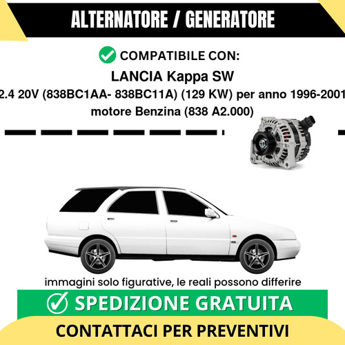 Alternatore lancia kappa - lancia, sw