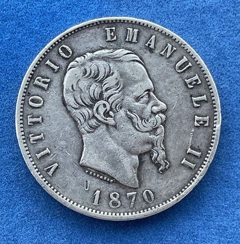 Lire 1870 milano ii - 5, v.e.ii°