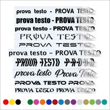 Scritta adesiva personalizzata