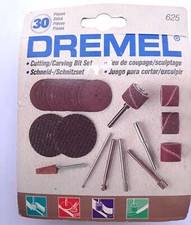 DREMEL 625 blister 30 pezzi set di punte da taglio/intaglio