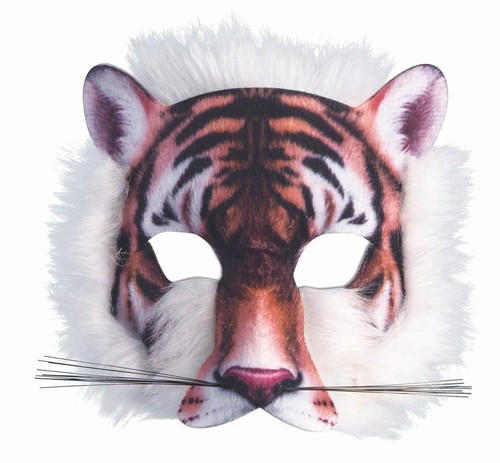 Mezza maschera tigre - tigre,